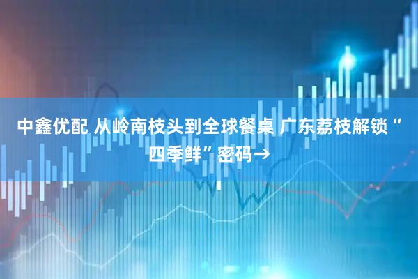 中鑫优配 从岭南枝头到全球餐桌 广东荔枝解锁“四季鲜”密码→
